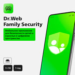 Dr.Web Family Security (Глава семьи и 10 зависимых устройств, 12 месяцев)